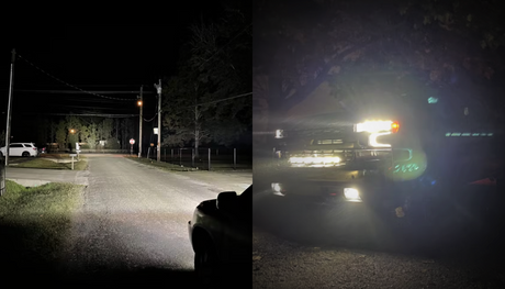 Review: Lasfit 32" Light Bar Installed Behind the Grille of My Chevy Silverado 1500