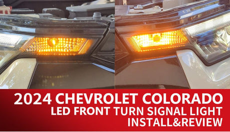 Installation & Review of T3-7443A LED Front Turn Signal Bulb on 2024 Chevrolet Colorado