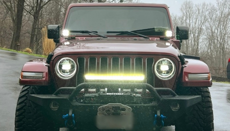 Showcase: Lasfit Off-Road Lights Mounted on 2022 Jeep Wrangler(3" Pod Light & 22" Light Bar)