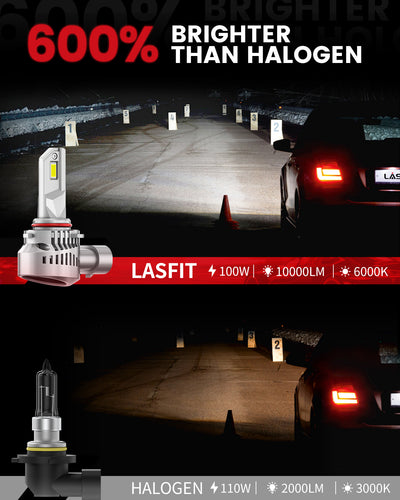 2.Lasfit LAair 0506 600% brighter than halogen bulbs with lumen