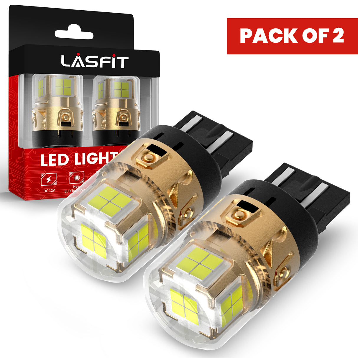 Lasfit 7443 led backup lights fit for 2006-2009 Nissan 350Z  