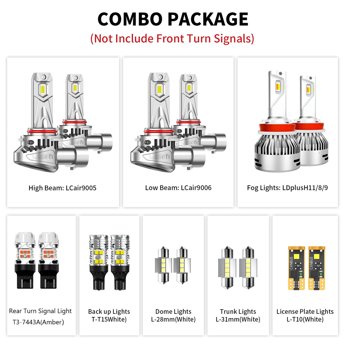 Fit for 2006-2012 Toyota RAV4 LED Bulbs 9006 9005 Interior Light Bulbs Upgrade