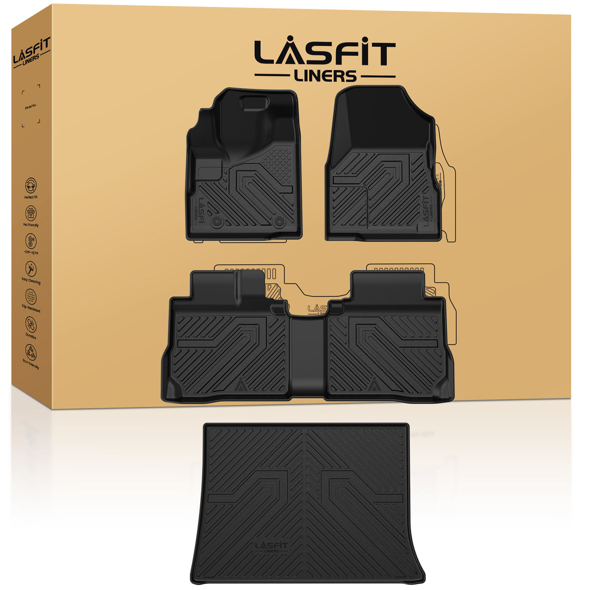 Fit for 2010-2017 Chevrolet Equinox Floor Mats & Cargo Mat