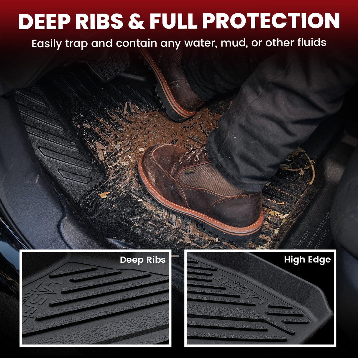 2011-2023 Dodge Charger RWD Full Protection Floor Mats & Cargo Mat