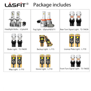 Lasfit combo package led bulbs for 2012 Toyota Yaris  