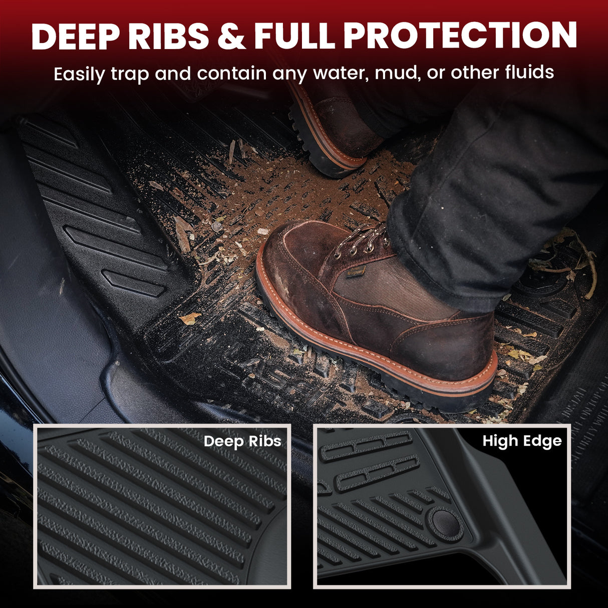 Fit for 2013-2019 Mercedes-Benz GLS Floor Mats & Cargo Mat (Cargo with Seatback)