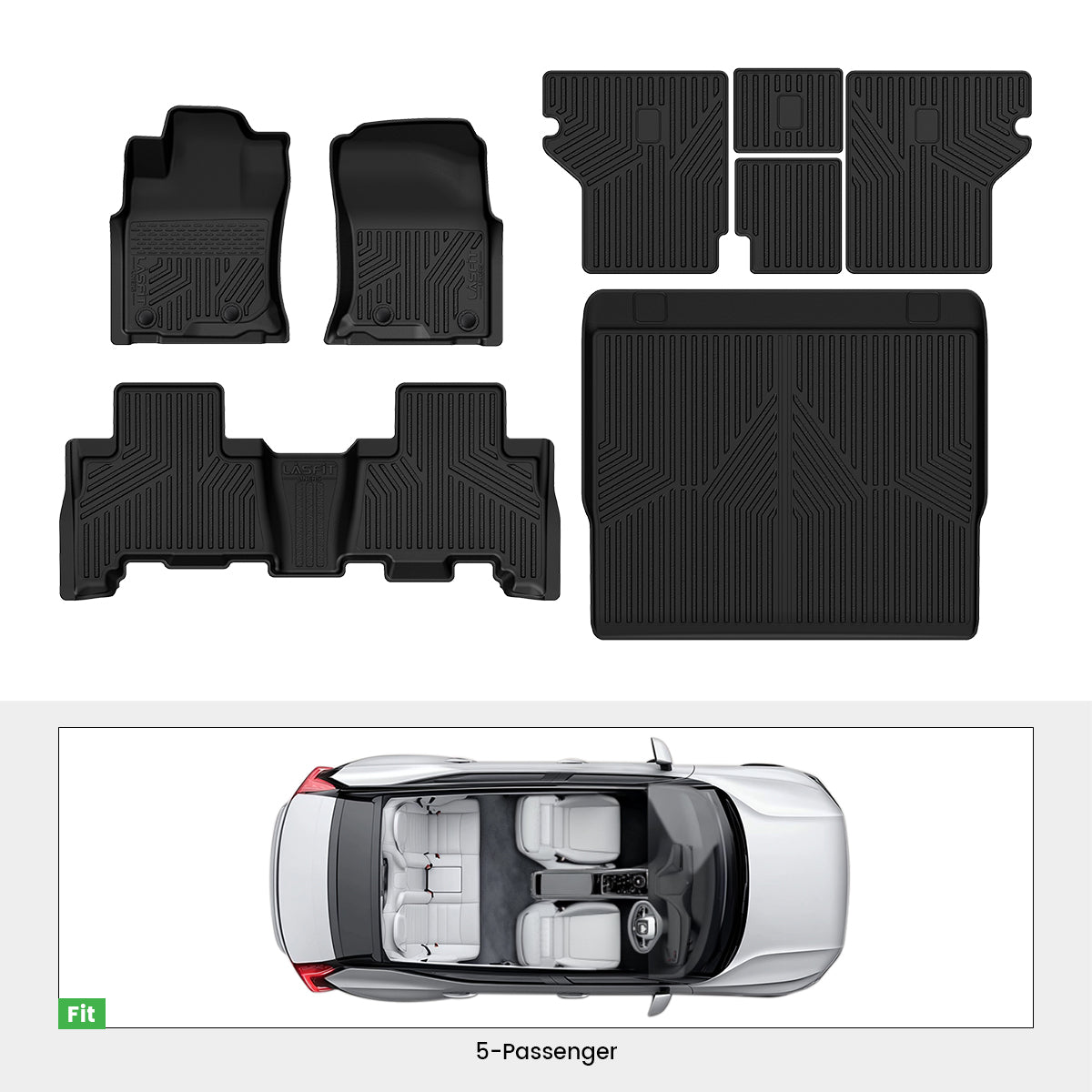 Fit for 2013-2024 Toyota 4Runner All Weather Floor Mats