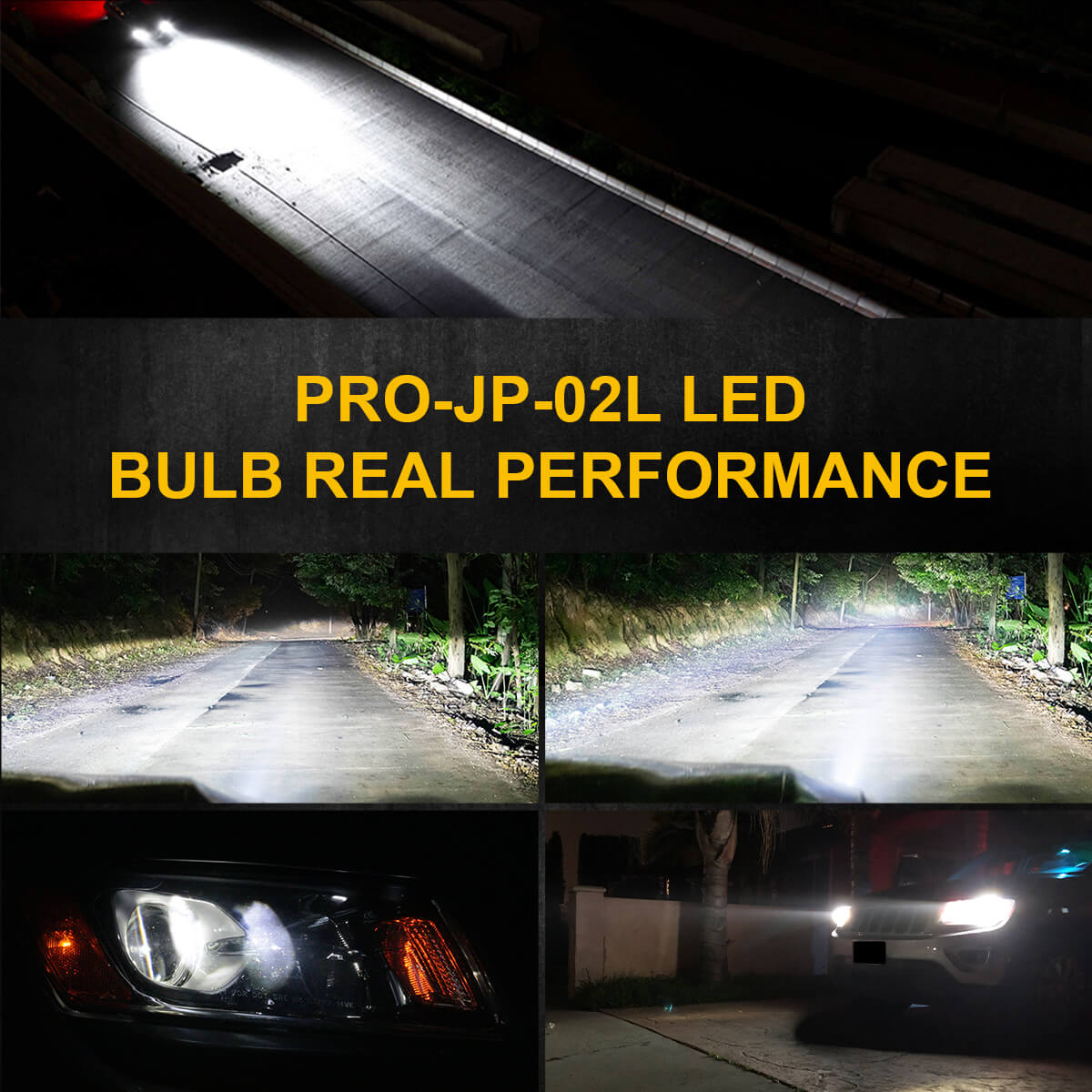 custom-made H11 led low beam bulbs real performance