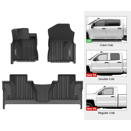 2014-2021 Toyota Tundra Crew Cab Custom Floor Mats