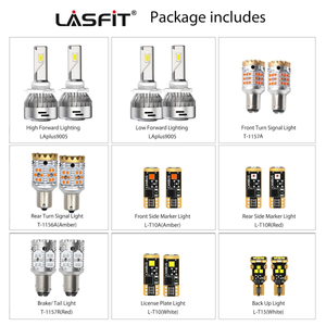 Lasfit combo package led bulbs for 2015-2016 Hyundai Sonata