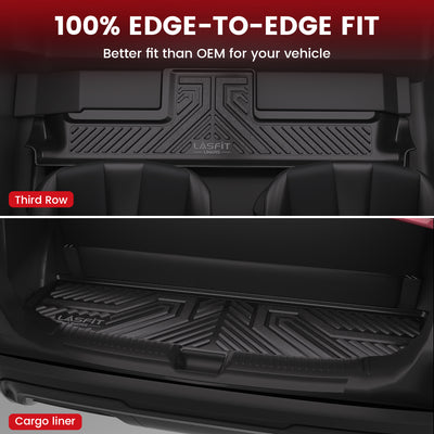 Fit for 2015-2020 Chevrolet Tahoe Floor Mats / Cargo Mat, Fit 7 Seats Only