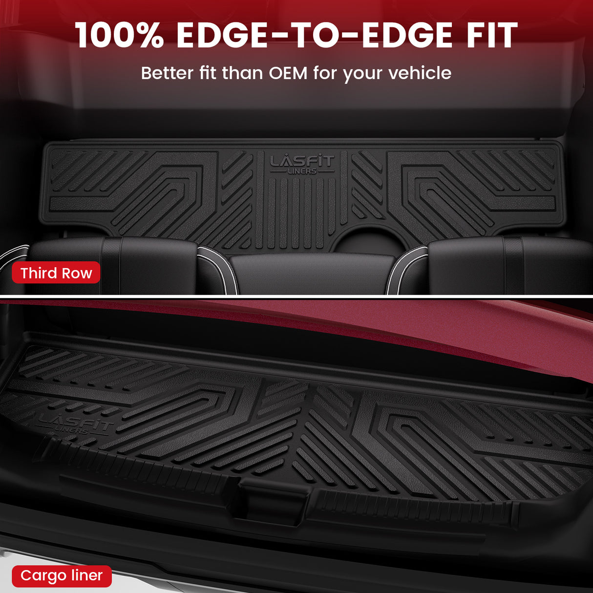 Fit for 2015-2020 Chevrolet Tahoe 7/8 Seats Floor Mats / Cargo Mat