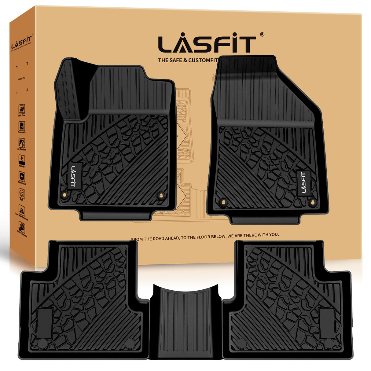 2015-2023 Jeep Cherokee Custom Floor Mats Package