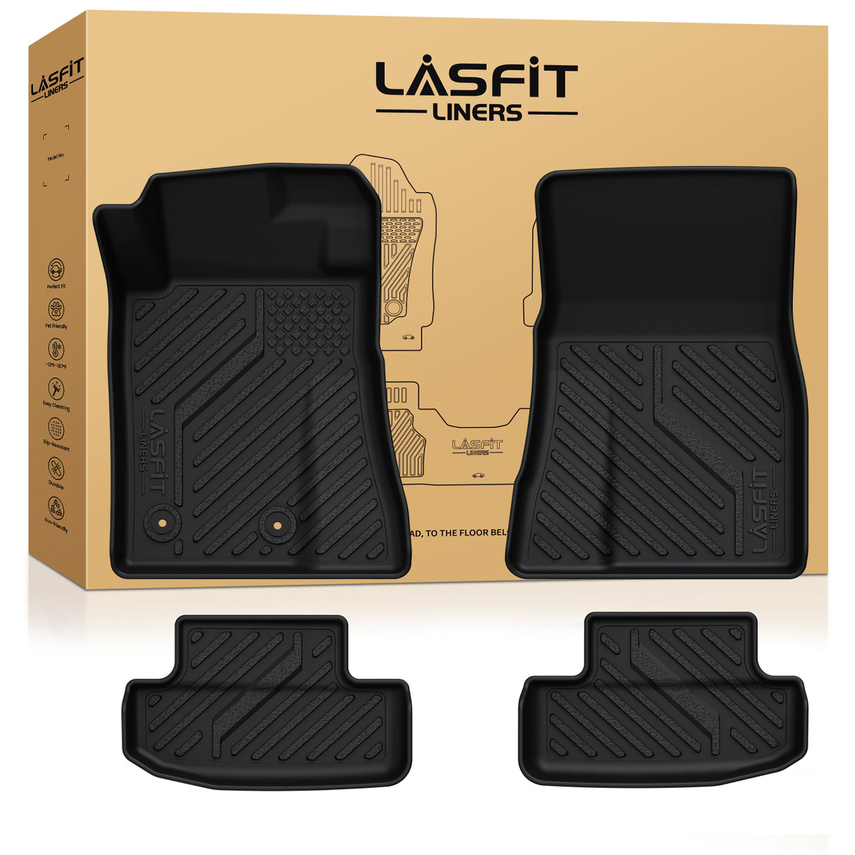 Fit for 2015-2025 Ford Mustang Floor Mats / Cargo Mat