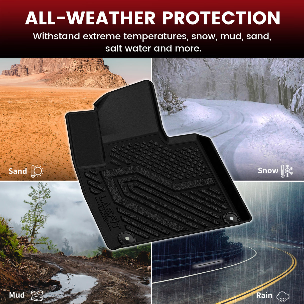 2016-2020 Kia Sorento All-weather Floor Mats