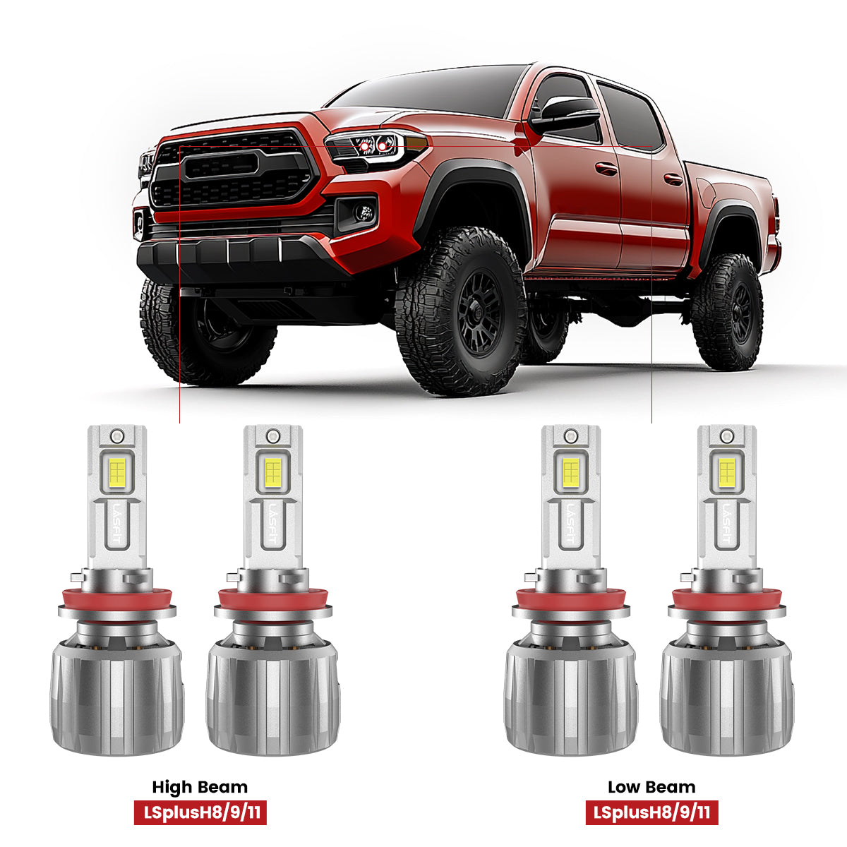 Fit for 2016-2023 Toyota Tacoma LED Bulbs Exterior Interior Light Bulbs Package