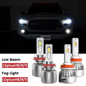 Fit for 2016-2023 Toyota Tacoma LED Bulbs Exterior Interior Light Bulbs Package