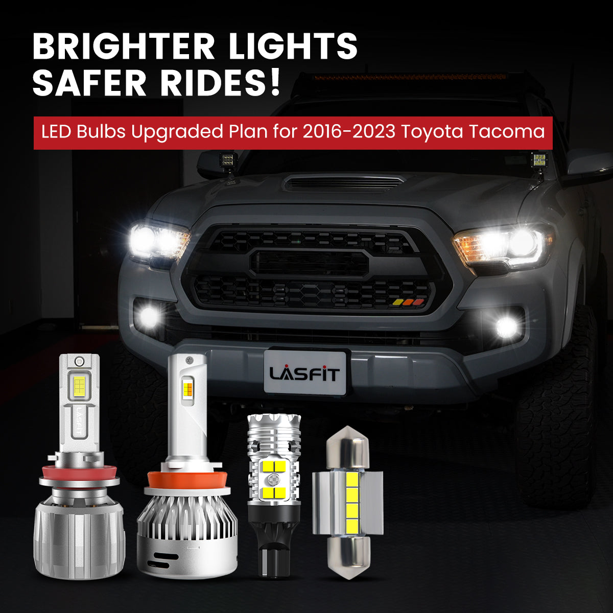 Lasfit LED Bulbs for 2016-2023 Toyota Tacoma