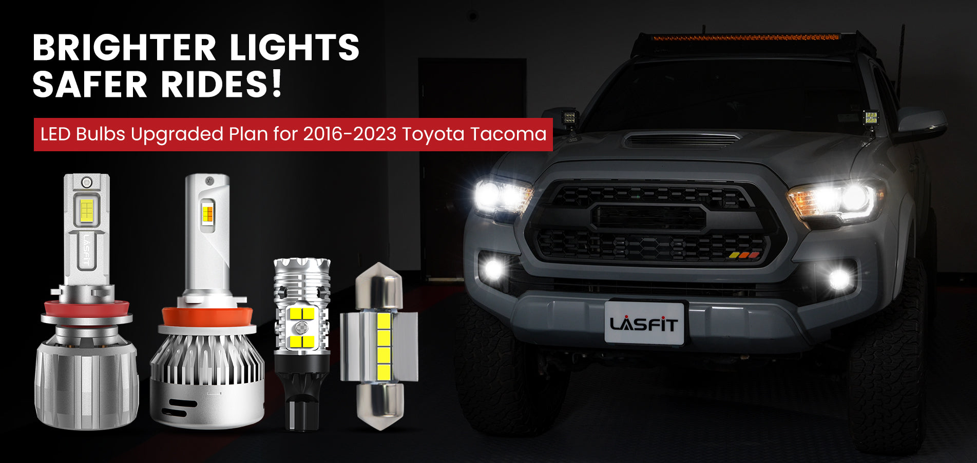 Lasfit LED Bulbs for 2016-2023 Toyota Tacoma