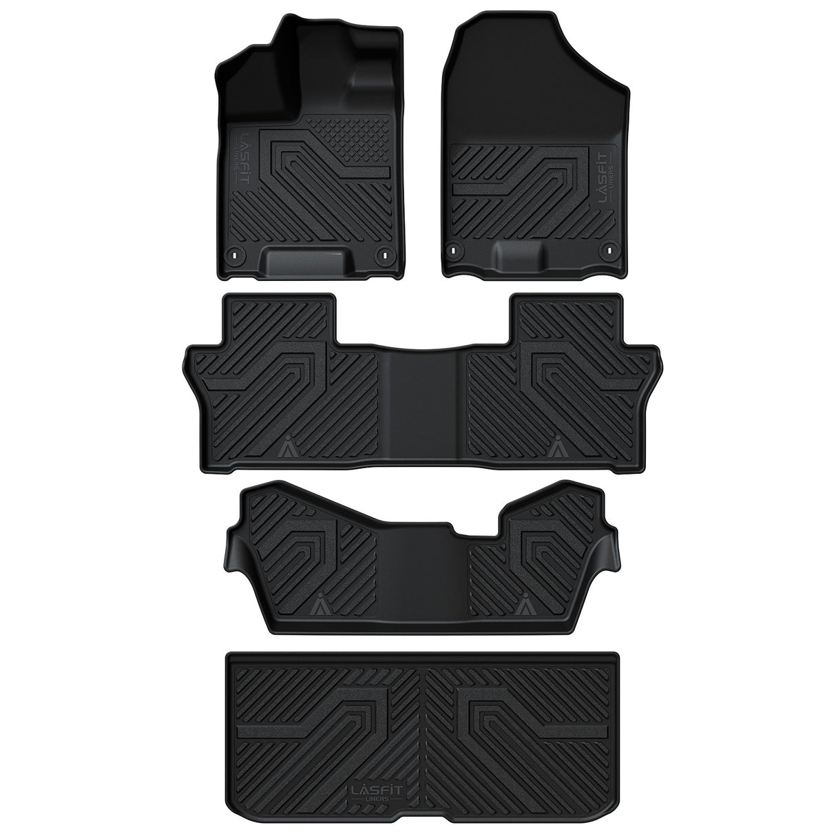 Fit for 2016-2022 Honda Pilot Floor Mats & Cargo Mat With 8 Seats Only | Don't Fit Elite Models