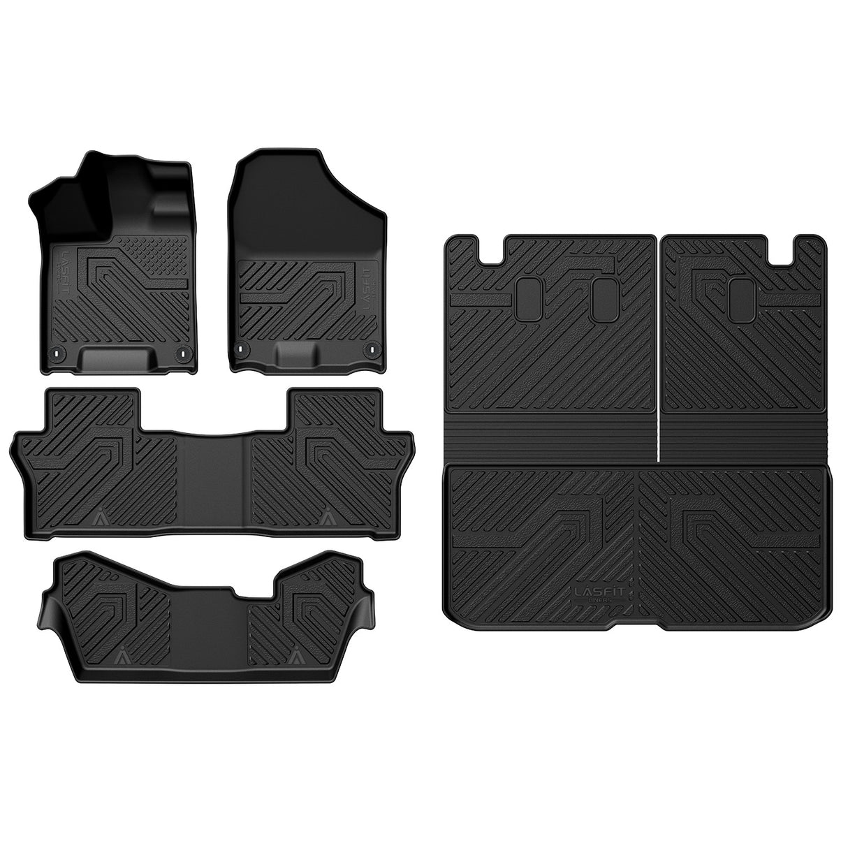 Fit for 2016-2022 Honda Pilot Floor Mats & Cargo Mat With 8 Seats Only | Don't Fit Elite Models