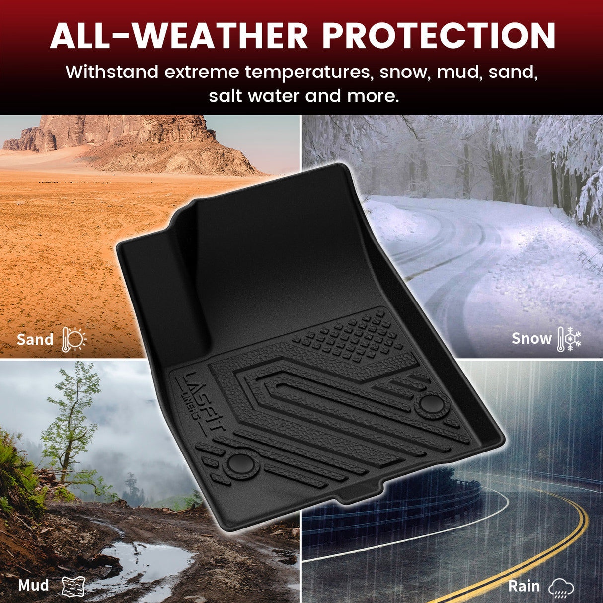 2017-2023 GMC Acadia All-weather Floor Mats