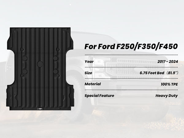 2017-2025 Ford F-seies Super Duty bed mat