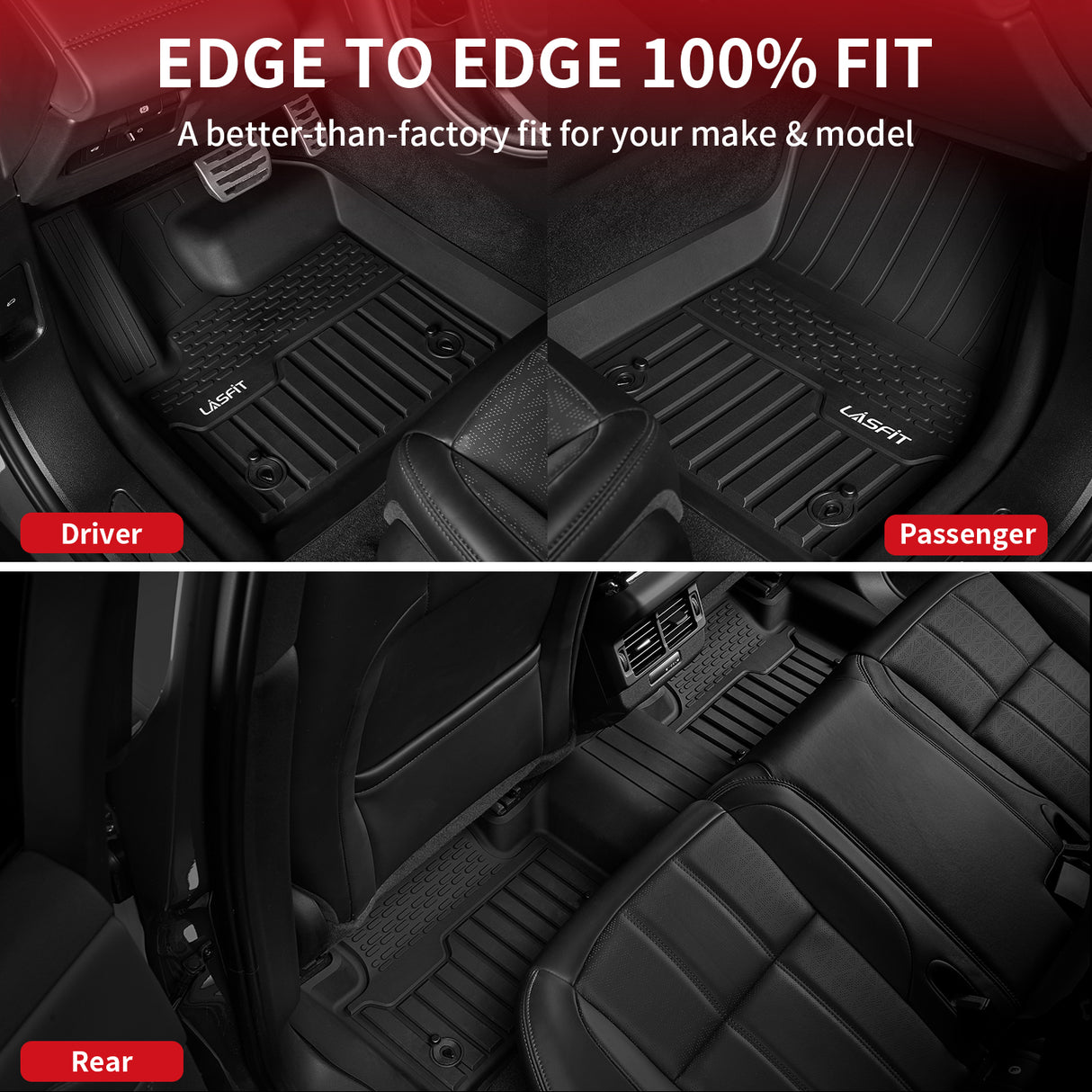 2017-2025 Jaguar F-Pace Edge to Edge Floor Mats