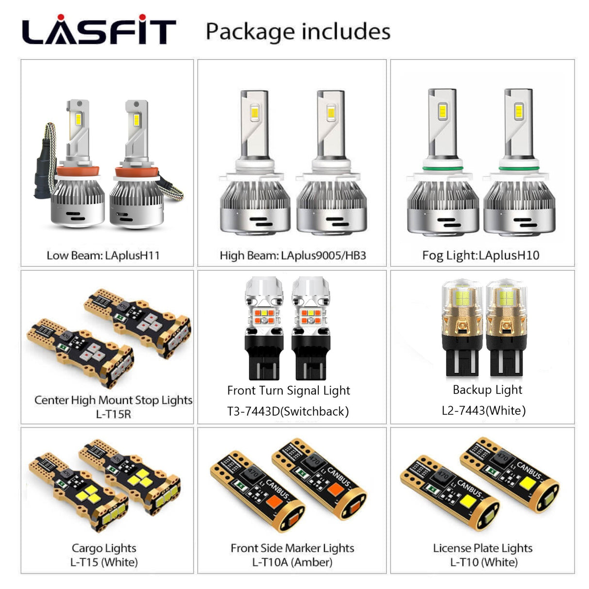 combo package led bulbs fit for 2018 Ford F150