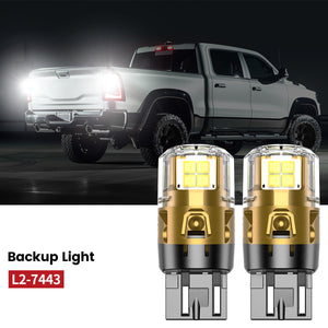 Lasfit 7443 led backup lights fit for 2019-2020 Ram 1500 