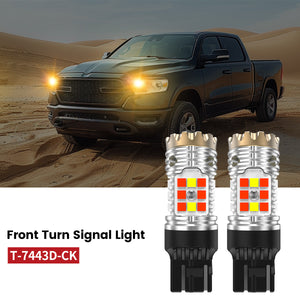 Lasfit 7443 led front turn signal lights fit for 2019-2020 Ram 1500 