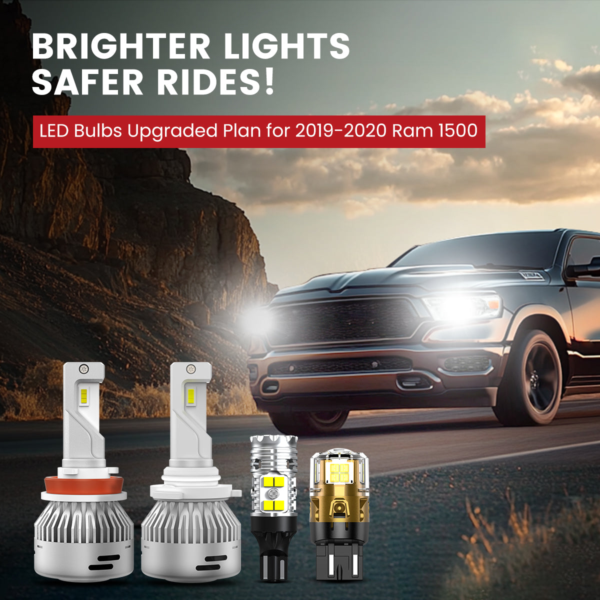 Lasfit LED Bulbs for 2019-2020 Ram 1500