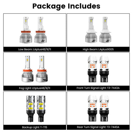 combo package led bulbs for 2019-2022 Honda HR-V