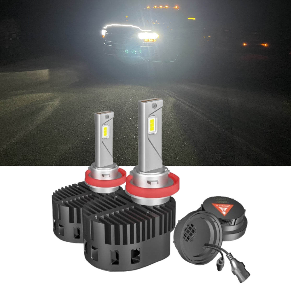 Lasfit custom-made H11 led bulbs fit for 2019-2024 Ram 2500HD 3500HD