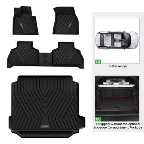 2019-2025 BMW X5 5-Passenger Custom Floor Mats and Cargo Mat