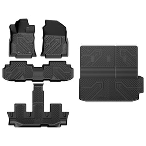 Fit for 2019-2025 Subaru Ascent Floor Mats/Cargo Mat with Seatback Protector, Fit Cargo With Subwoofer Only