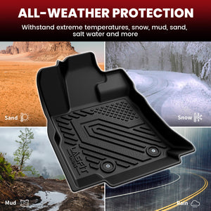 Fit for 2019-2025 Subaru Ascent Floor Mats/Cargo Mat with Seatback Protector, Fit Cargo With Subwoofer Only