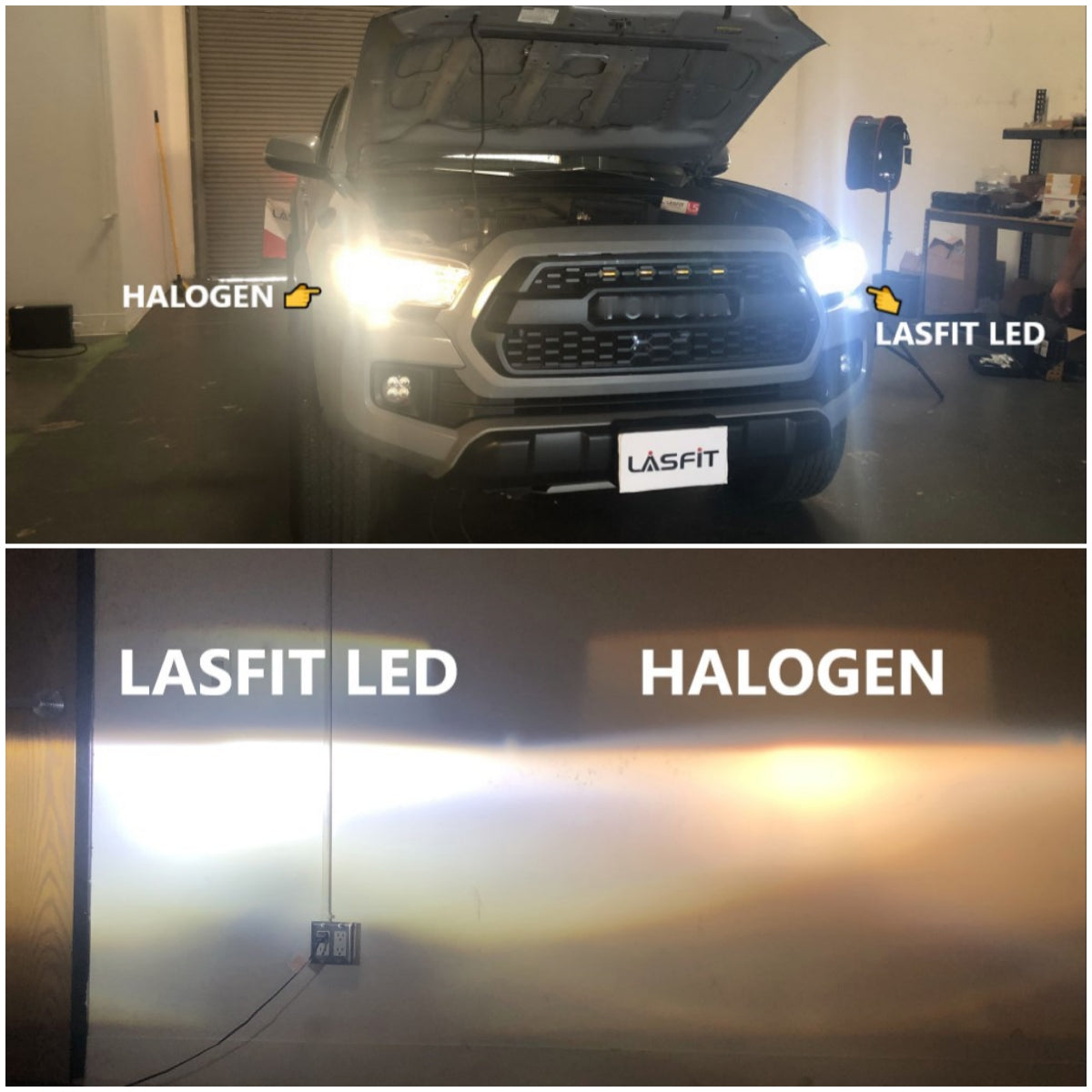 Lasfit H11 led headlight bulbs for 2019 Toyota Tacoma