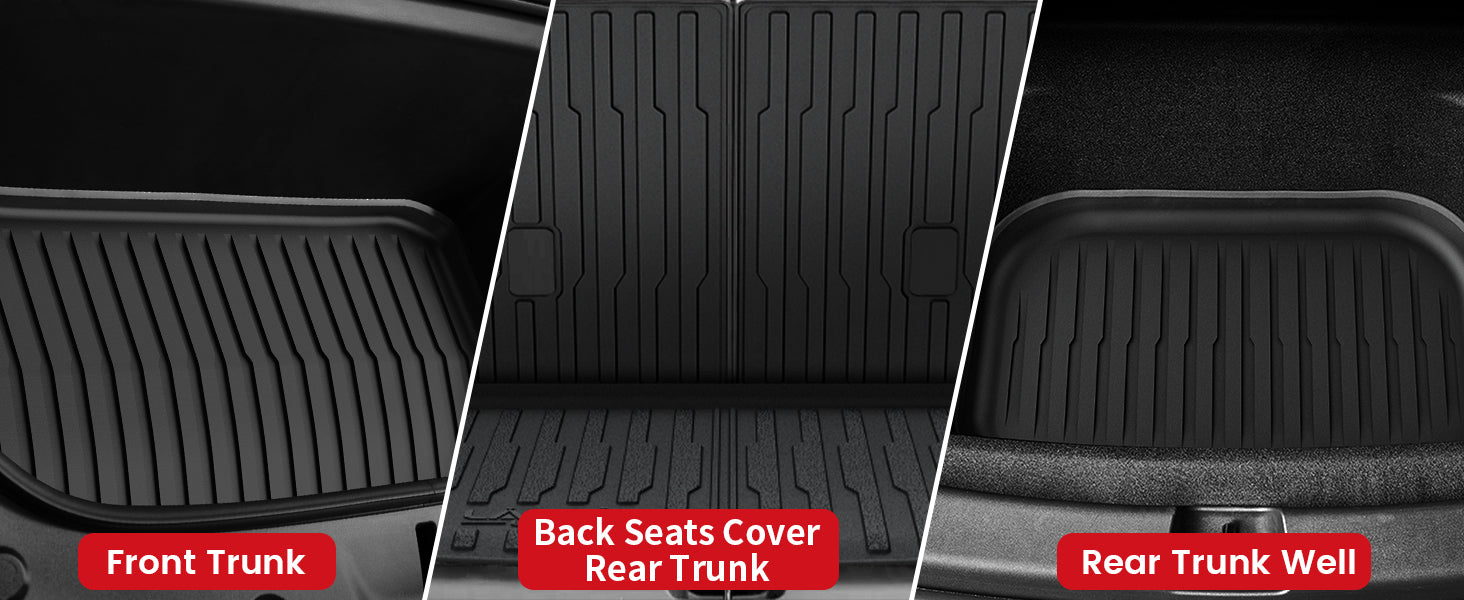 Tesla Model Y floor mats trunk liners