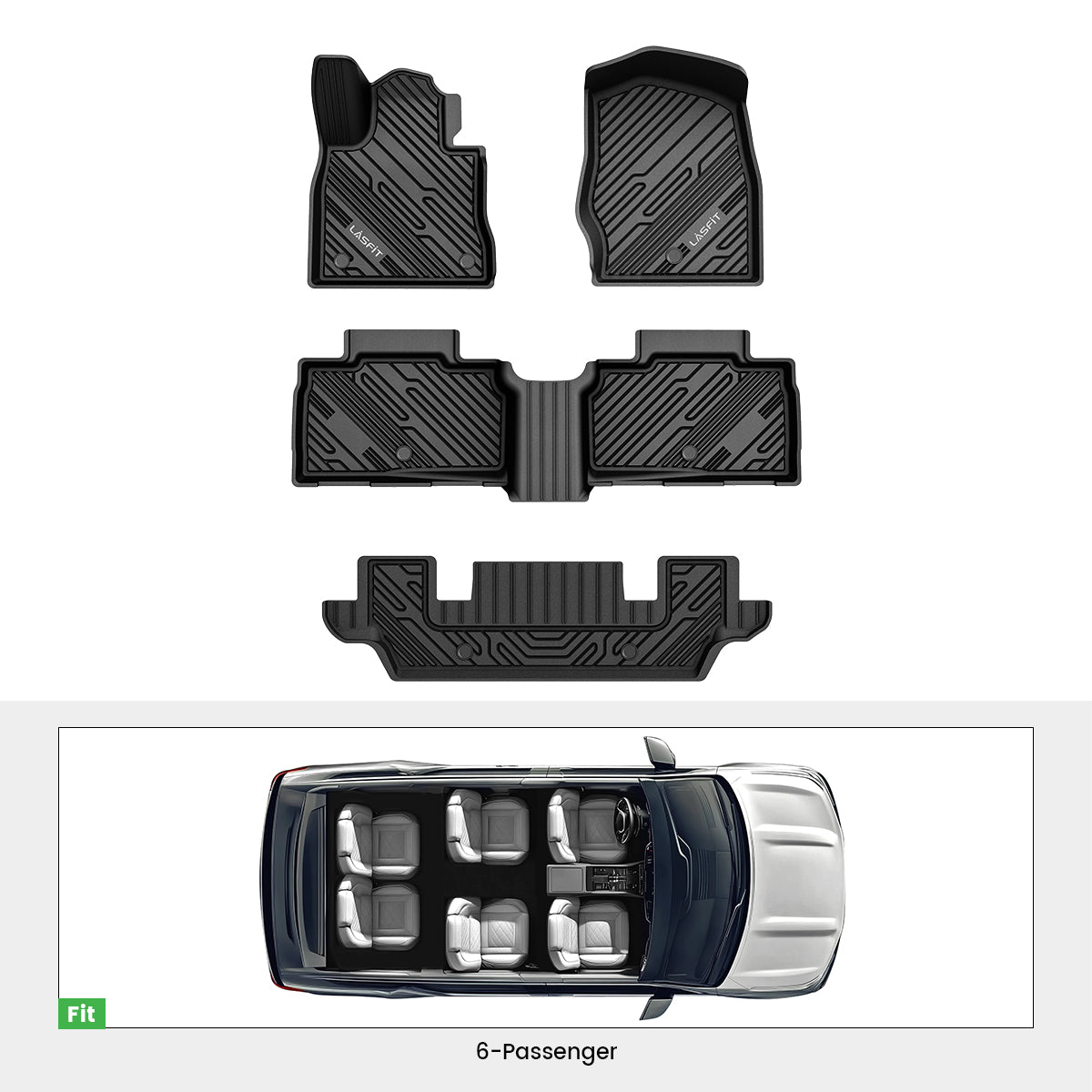 2020-2025 Ford Explorer 6-seats Floor Mats