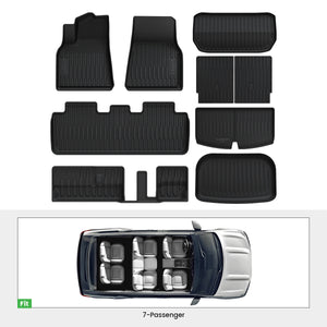 2020-2025 Tesla Model Y Custom TPE Floor Mats/Cargo Mats