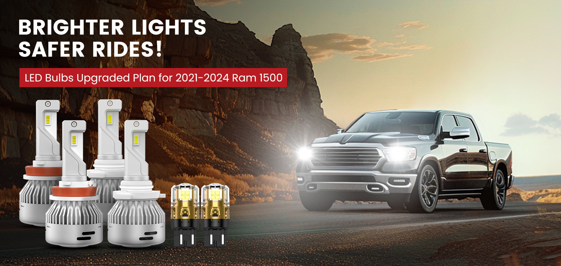 Lasfit LED Bulbs for 2021-2024 Ram 1500