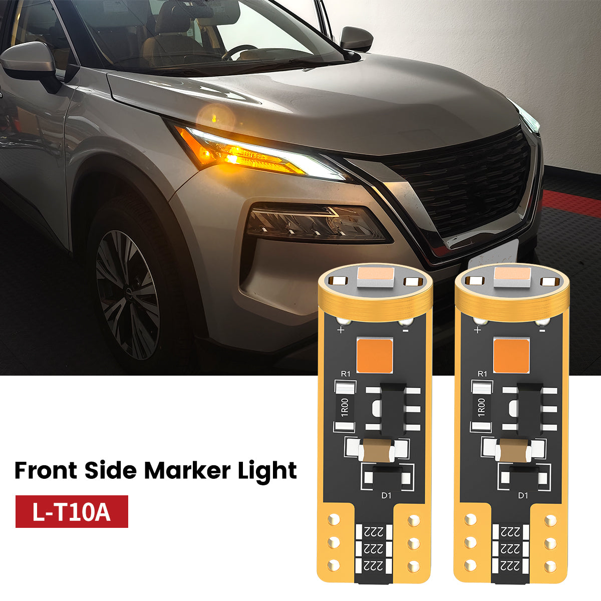 Lasfit 168 led front side marker lights fit for 2021-2025 Nissan Rogue  