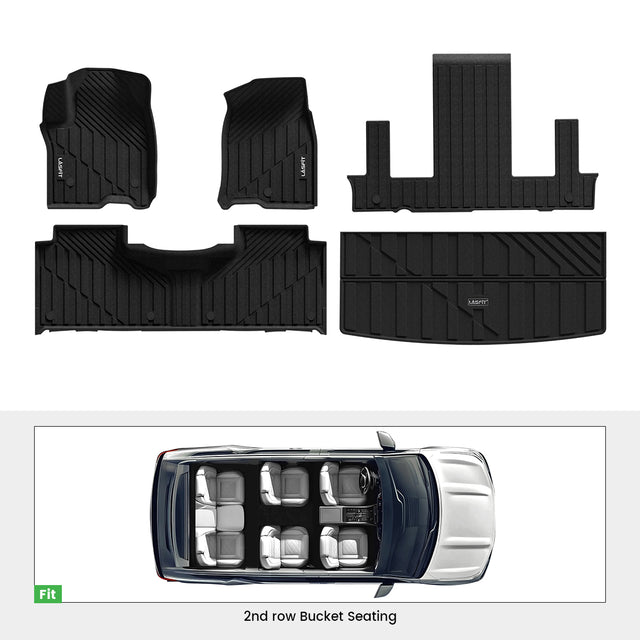 2021-2025 Cadillac Escalade Custom 7 Seats Floor Mats