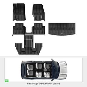 2021-2025 Jeep Grand Cherokee L 6 Seats Floor Mats