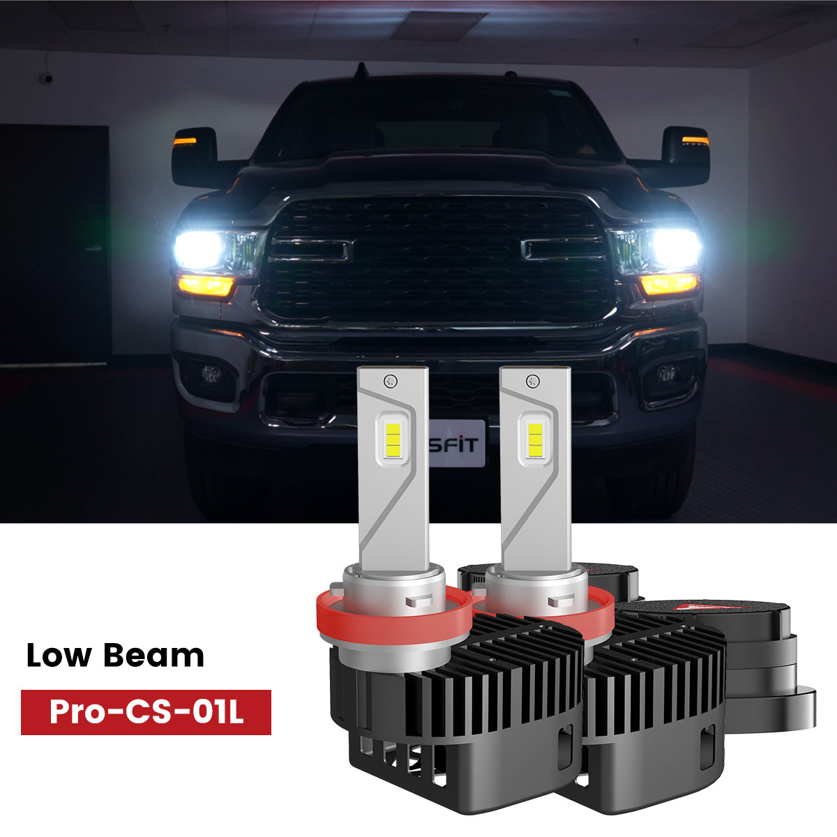 custom made H11 led bulbs fit for 2022-2024 Ram 2500HD 3500HD