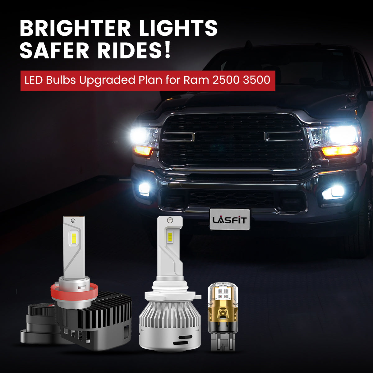 Lasfit LED Bulbs for 2022-2024 Ram 2500 3500