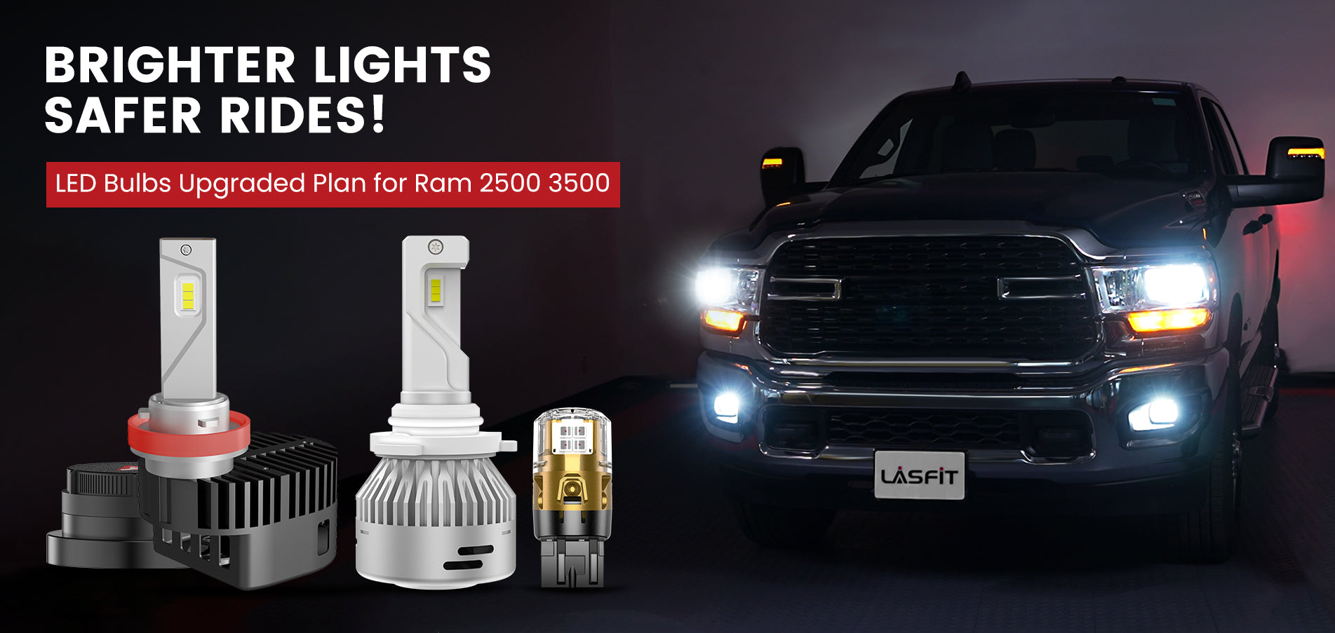 Lasfit LED Bulbs for 2022-2024 Ram 2500 3500