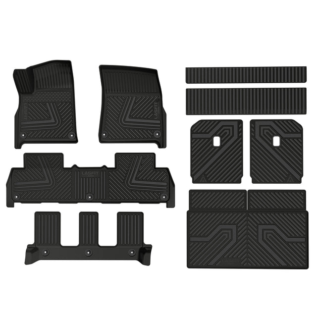 2022-2024 Rivian R1S Floor Mats & Backrest Mats & Cargo Mat