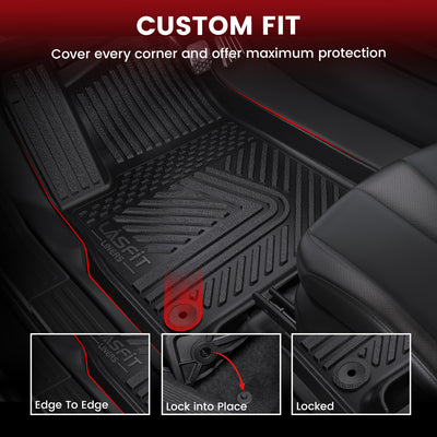 2022-2024 Rivian R1S Floor Mats & Backrest Mats & Cargo Mat Custom Fit